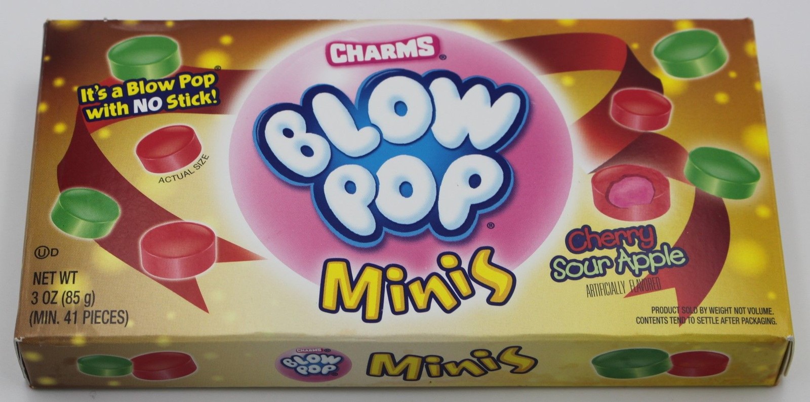 Charms Blow Pop Minis Candy Cherry Sour Apple 3 oz Box Sealed Mini Lollipops