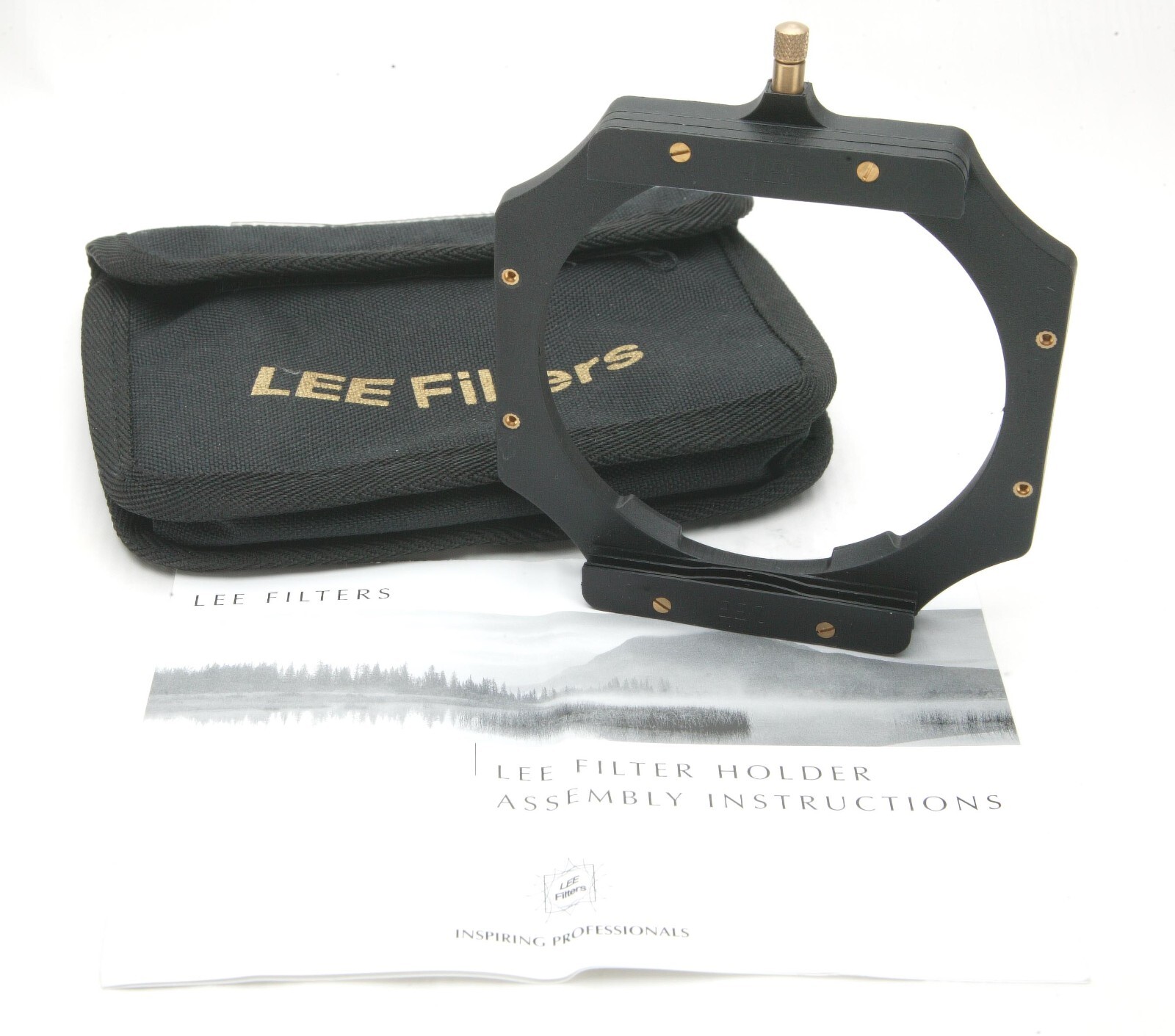 LEE Professional Filters Holder For Two 4x4" Plastic Filters. Pouch & Manual. EX