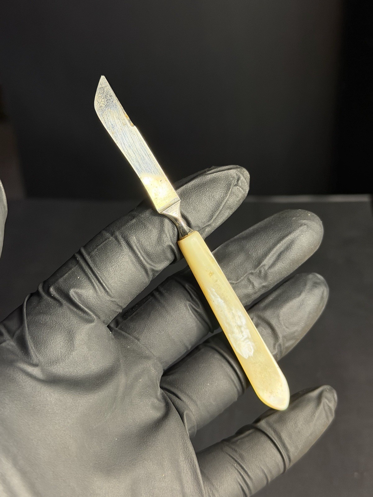 Vintage Mother of Pearl Surgical Scalpel - 19th Century Medical Antique Doctor