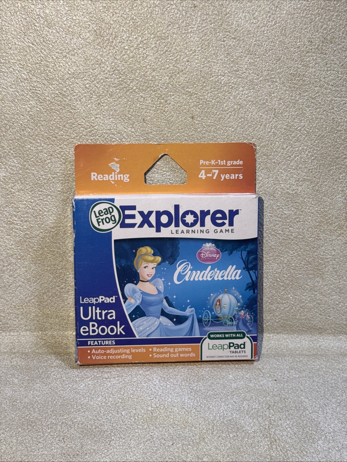 LeapFrog LeapPad Explorer Learn Cinderella Ultra eBook, Leap Pad 1 2 3 Ulti NIB