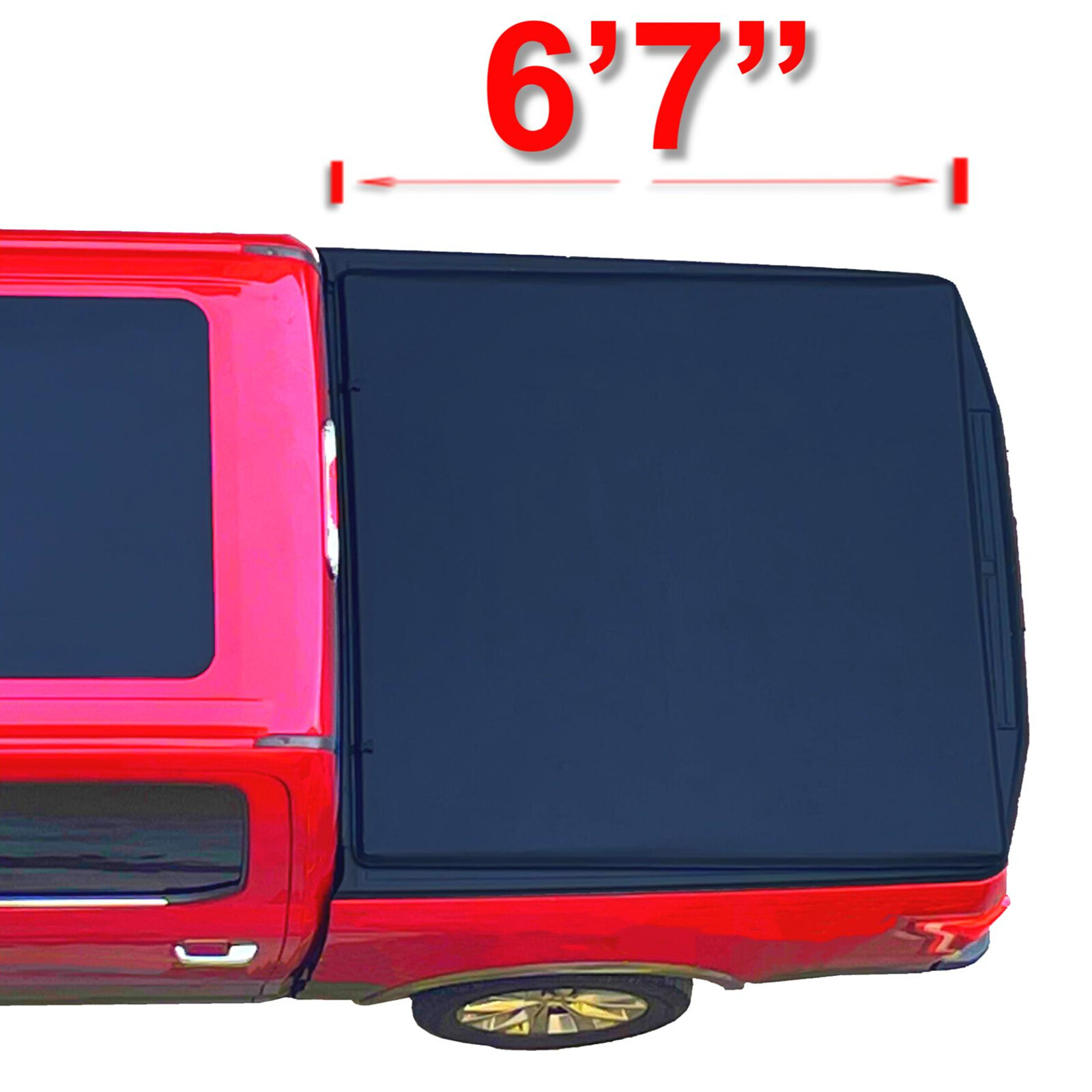 6'7" Soft Roll Up Tonneau Cover for 2016-2024 Nissan Titan & XD Truck Bed Cover