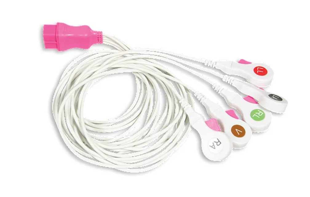 Covidien Hygia  Disposable Cable and  5 Lead Wire System 33135-lot of 5