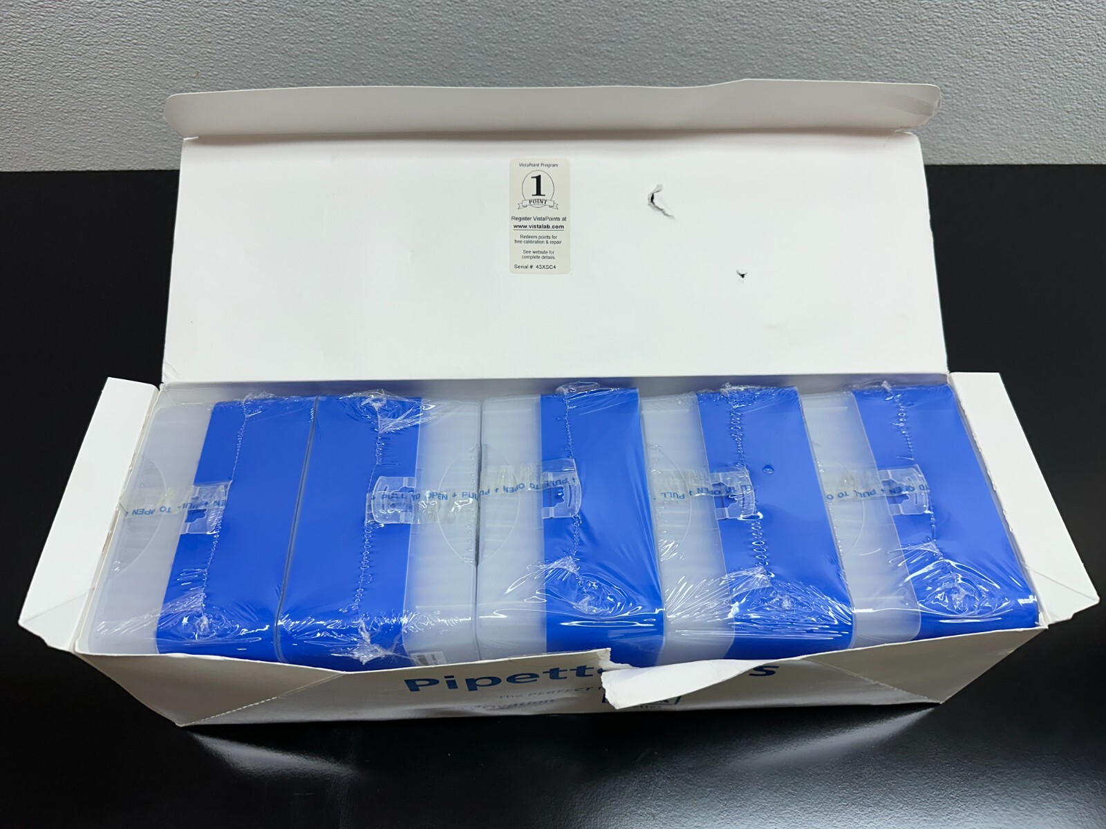 VistaLab VistaRak Cat No 4060-3004 1250uL Pipette Tip Lot 5 Racks