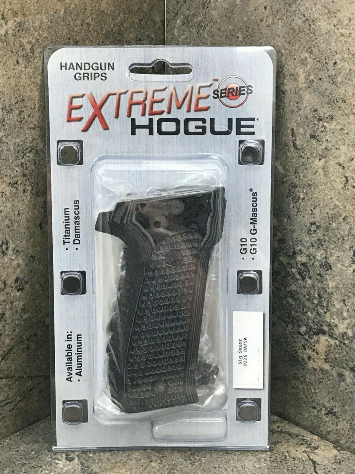 Hogue Piranha G10 Grip for Sig Sauer P226 DA/SA G-Mascus Black/Gray 26137-BLKGRY