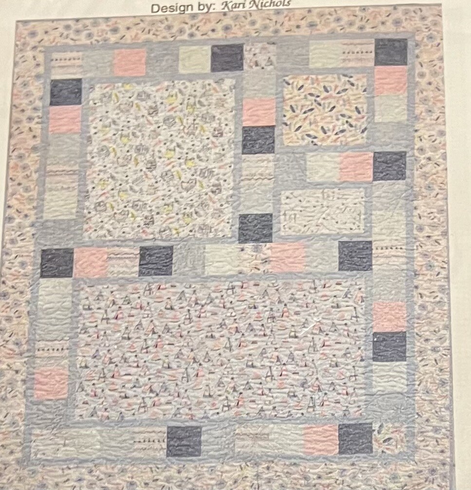 CHILD’S PLAY Mountainpeek Creations Pieced Quilt Pattern 44.5x56.5 or 54.x66.5