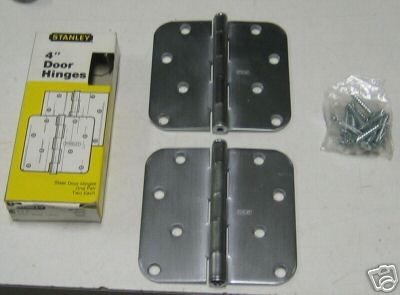STANLEY ROUND RD758 4" RESIDENTIAL HINGE SATIN CHROME