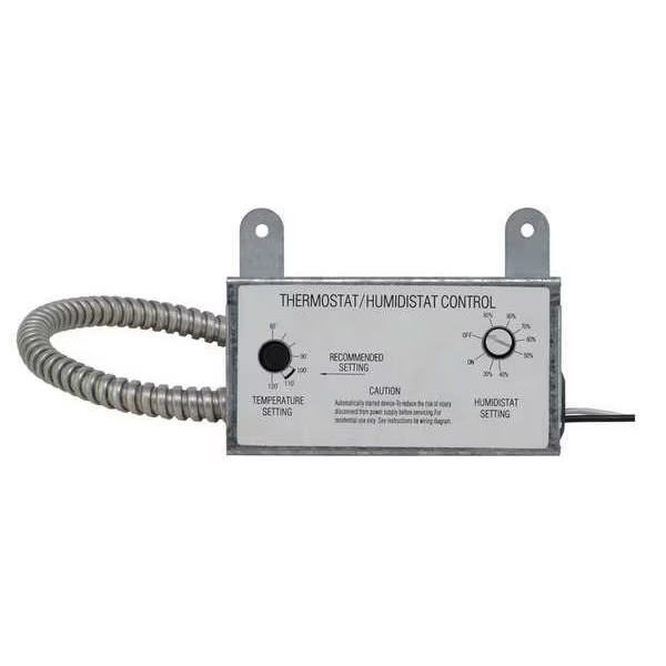 Dayton Line Voltage Thermostat, Cool Only, 60 to 120F, Adjustable Screw, 120V