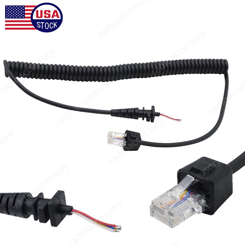 HMN3596A Mic Cable For Motorola CM200 CM300 GM300 CDM1250 CDM1550 PM400 GM950