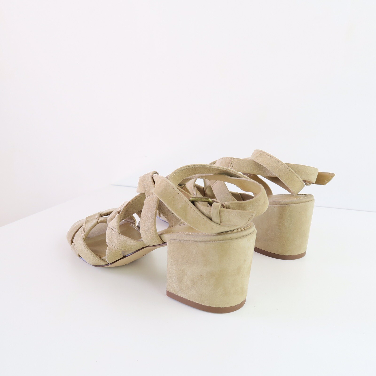 Splendid Barrymore Block Heel Suede Sandal Size 7.5 M