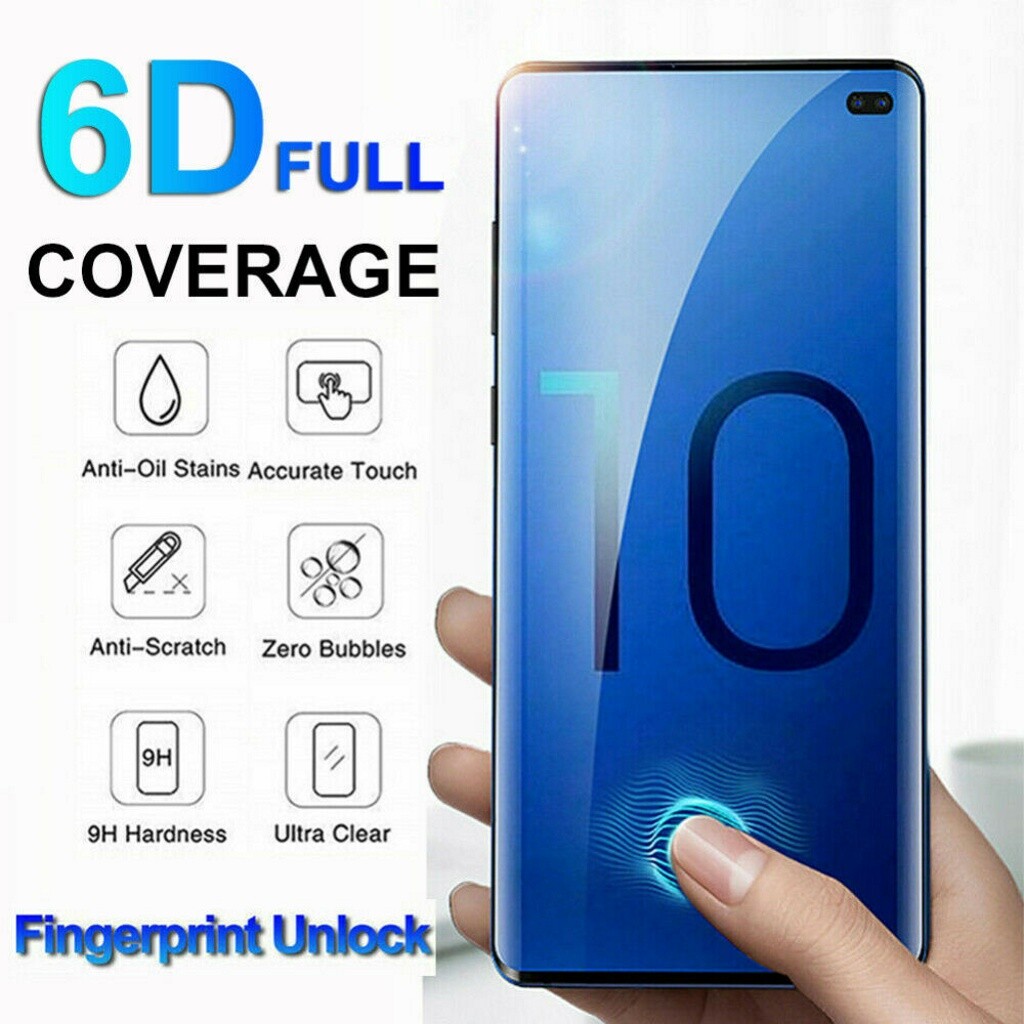 UV Liquid Full Tempered Glass Screen Protector For Samsung Galaxy S20 S10 S9 S9+