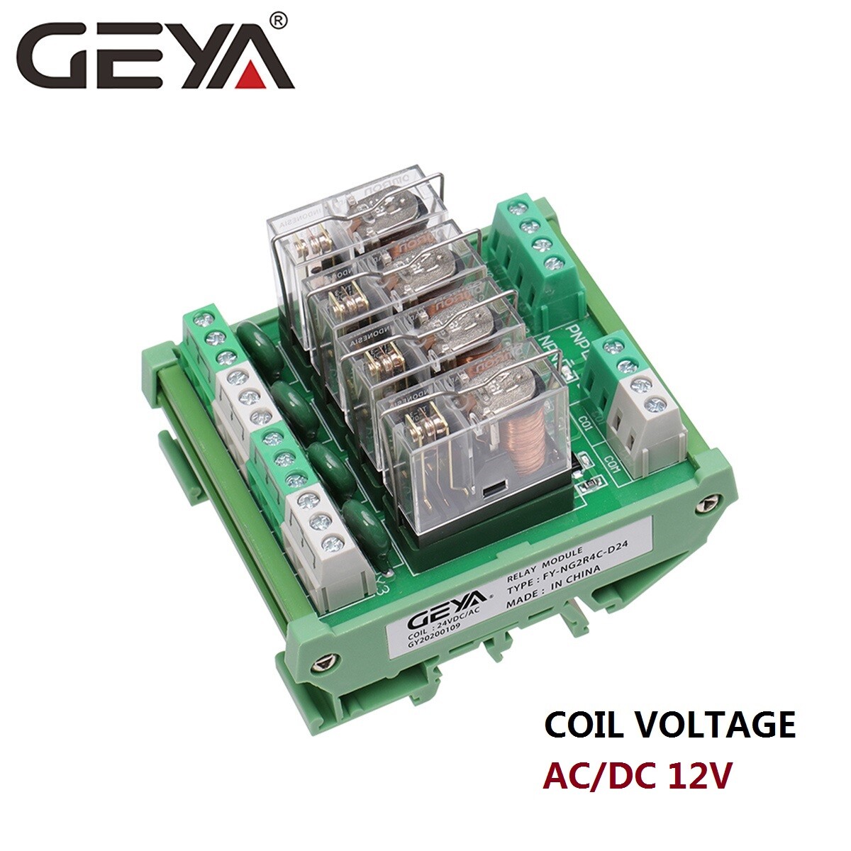 12VAC/DC Omron Relay Module 4 Channel 1NO1NC Relay SPDT Module  Omron Relay PLC