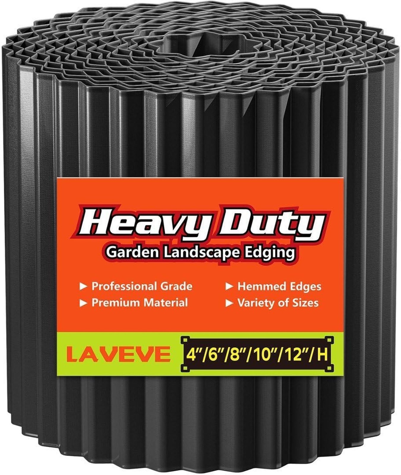 LAVEVE Corrugated Metal Garden Edging 12" x 20Ft, Landscape Edging Border for...