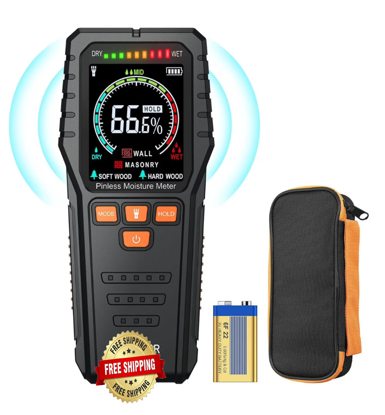 Medidor De Humedad Digital Detector De Fugas De Agua Prueba De Humedad Nuevo