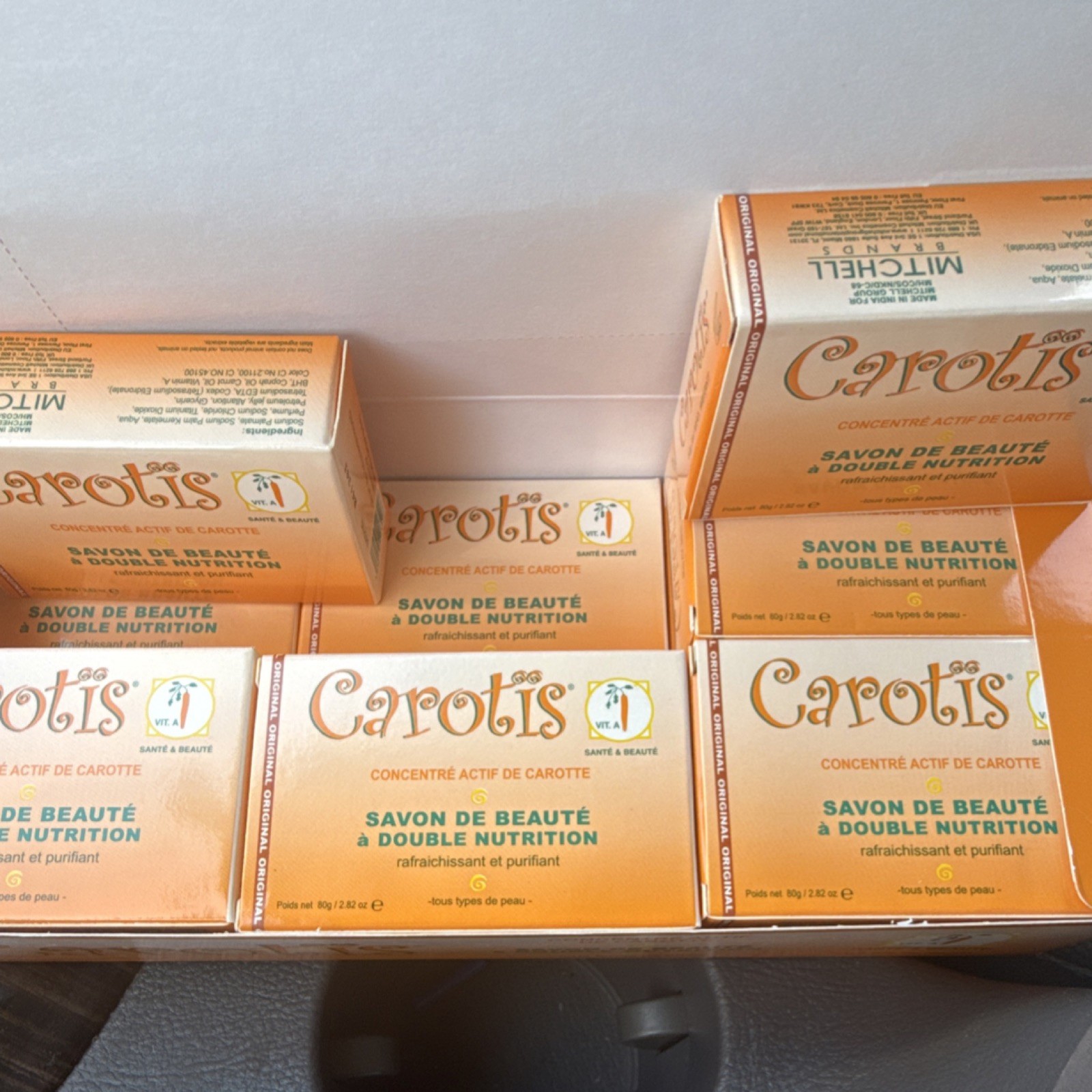Carotis Double Nutrition Carrot Beauty Soap Purifying Body Face 2.82 oz. 12