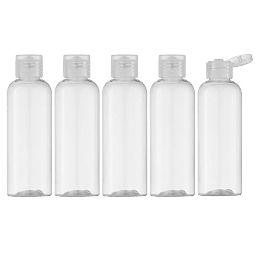 3.4Oz Travel Bottles with Flip Cap (5 Pcs) Empty Dispenser Container Clear1
