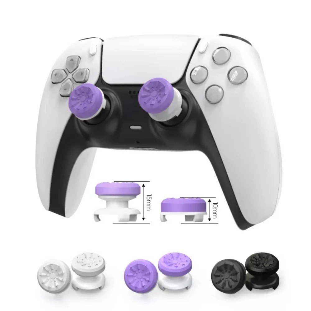 PS4 PS5 Thumb Grip Caps 2Pcs Silicone Analog Stick Extenders Controller Cover