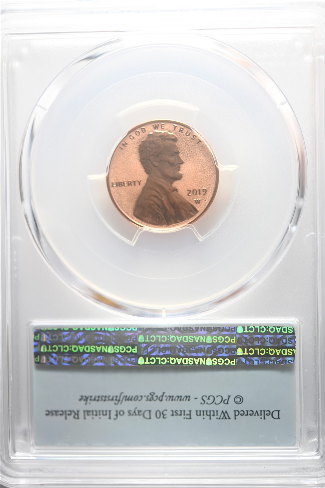 2019 W Shield - Reverse Proof Lincoln Cent PCGS PR69 RD First Strike