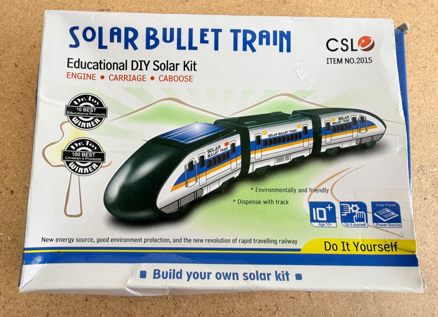 Solar Bullet Train DIY Kit Educational Toy CSL Item 2015 Age 10+ New Energy