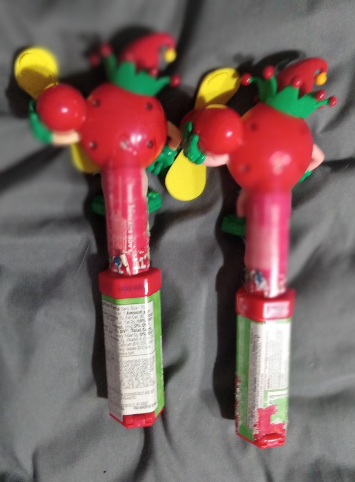 TWO-M&Ms Christmas Red Character Candy Fan Dispenser Without Candy