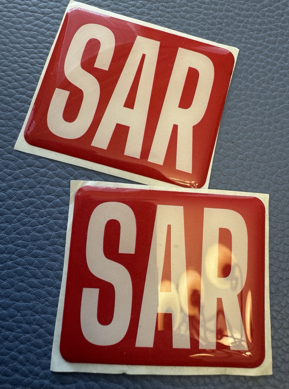 Lot 2 SAR USA Rare THICK RESIN STICKER Tactical RIFLE Hunting SARSILMAZ Emblem