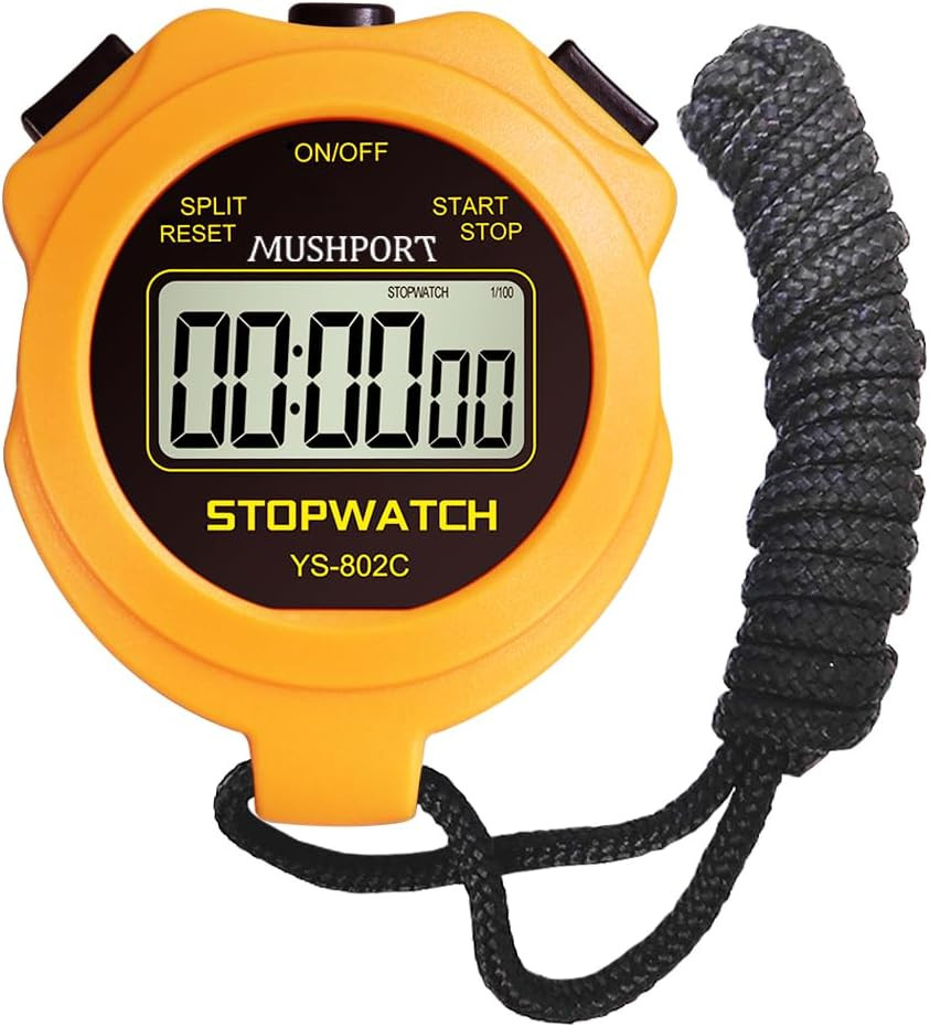 Stopwatch Timer Only Stopwatch Mode, On/Off Silent Large Display Simple Operatio