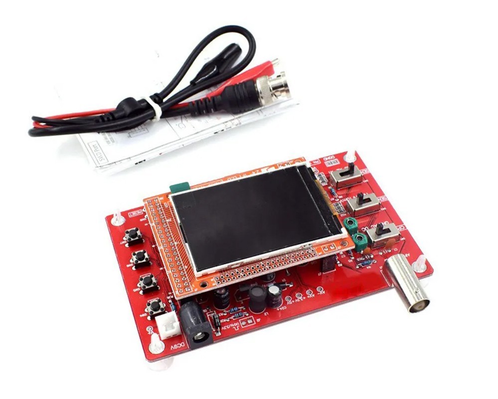 DSO138 Digital Oscilloscope 2.4inch Fully Assembled With Alligator Clip Probe
