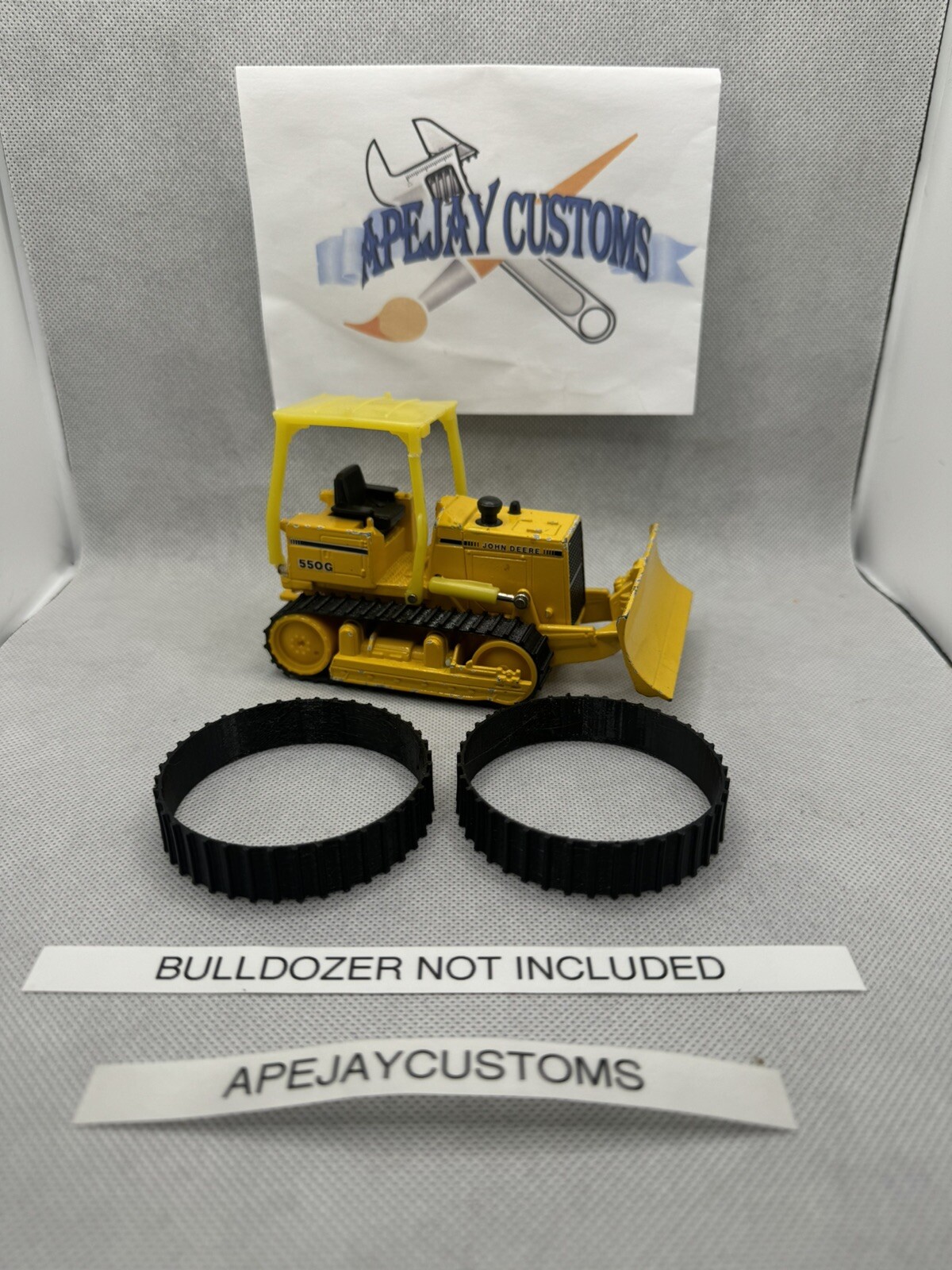 1 pair of tracks for Ertl John Deere 550G Crawler 1/64ish