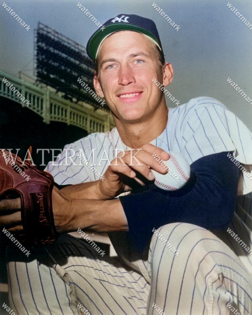 GP130 Mel Stottlemyre NY Yankee  8x10 11x14 16x20 Colorized Photo