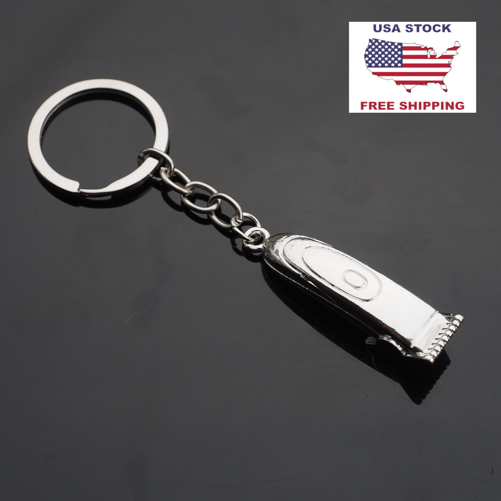 Barber Clipper Charm Keychain - Hairdressers Hair Stylist Keyring Women Men Gift