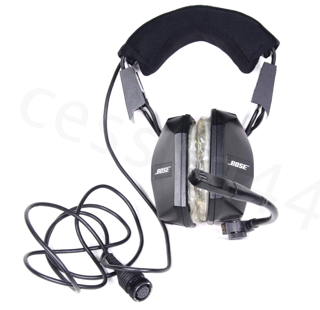 BOSE - Series 1 Aviation Headset Microphone 65" Cord GA Plug Untested For Parts