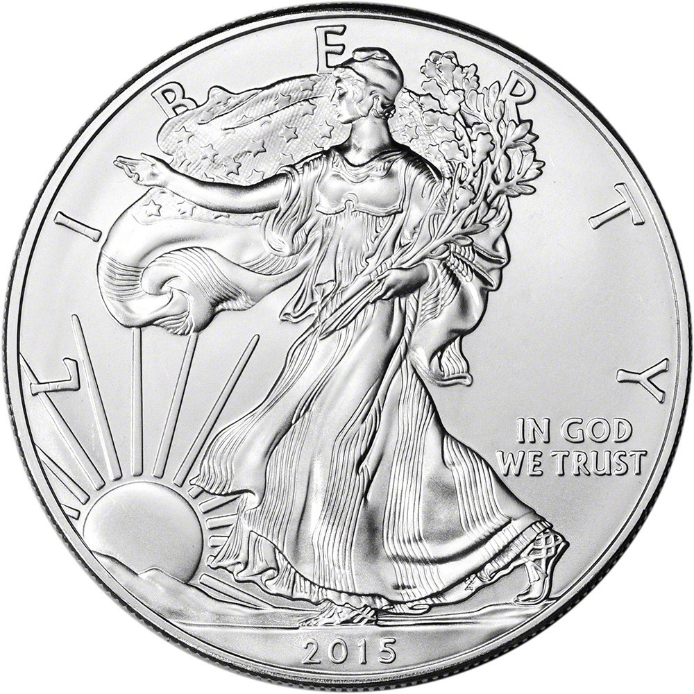 2015 American Silver Eagle Coin 1 oz $1 - BU