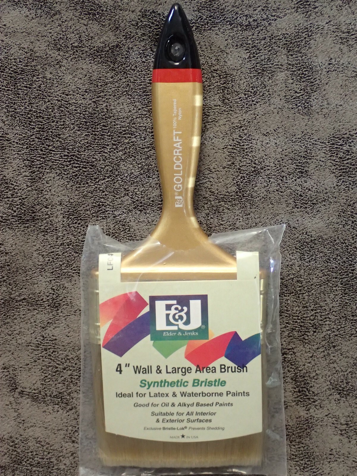 Elder &Jenks E10588 4" GOLD CRAFT Wall & Large Area Paint Brush Synthetic BN67