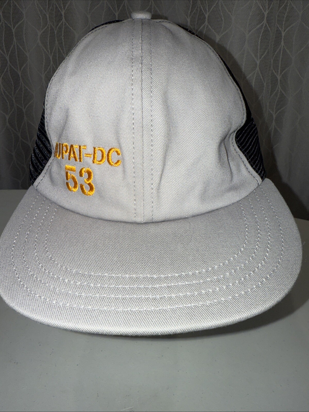 IUPAT-DC 53 on Front Gray Black Trucker Hat Cap Snapback Unionwear EUC
