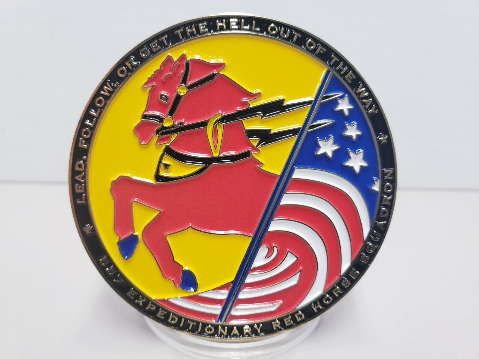 557 Expeditionary Red Horse Squadron Challenge Coin
