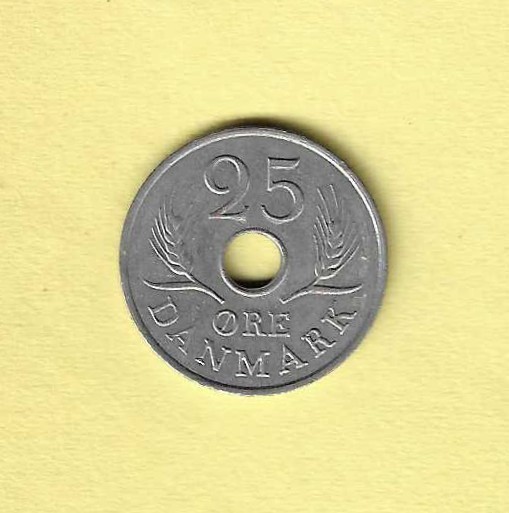 1967 Denmark 25 ØRE EF-45