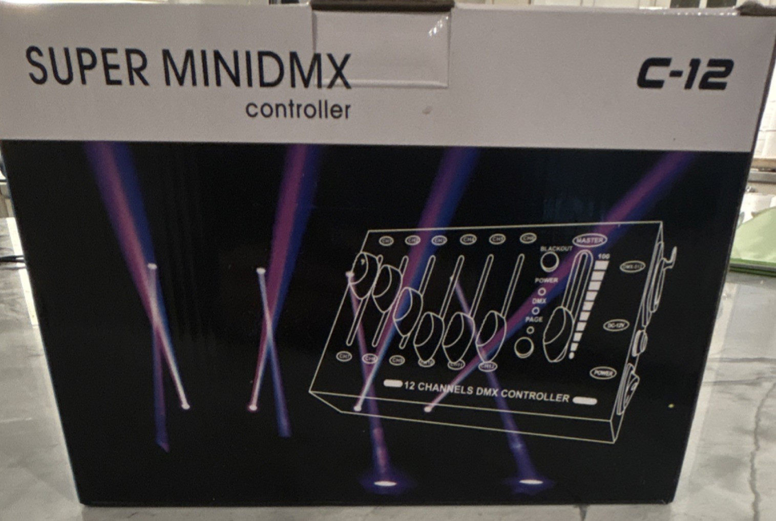 MAD OWL SUPER MINIDMX C-12 12 Channel DMX Controller DMX512 Blackout Switch