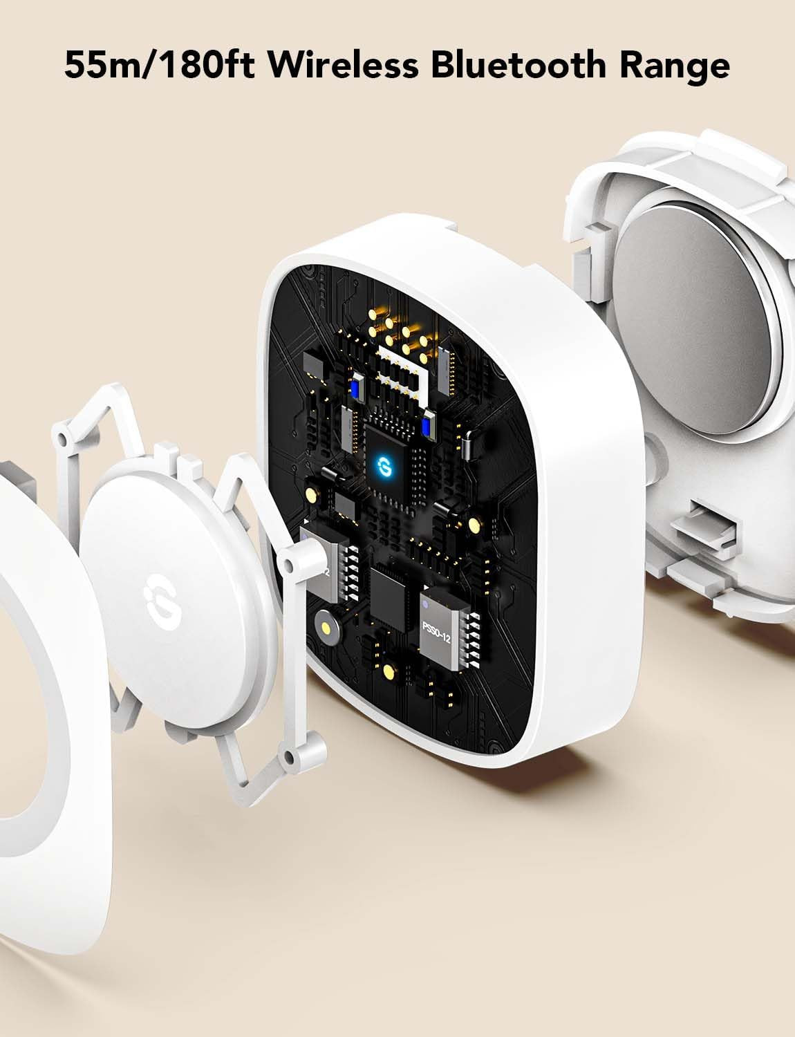 Wireless Mini Smart Button Sensor, Group Control Multiple Devices, Versatile Con