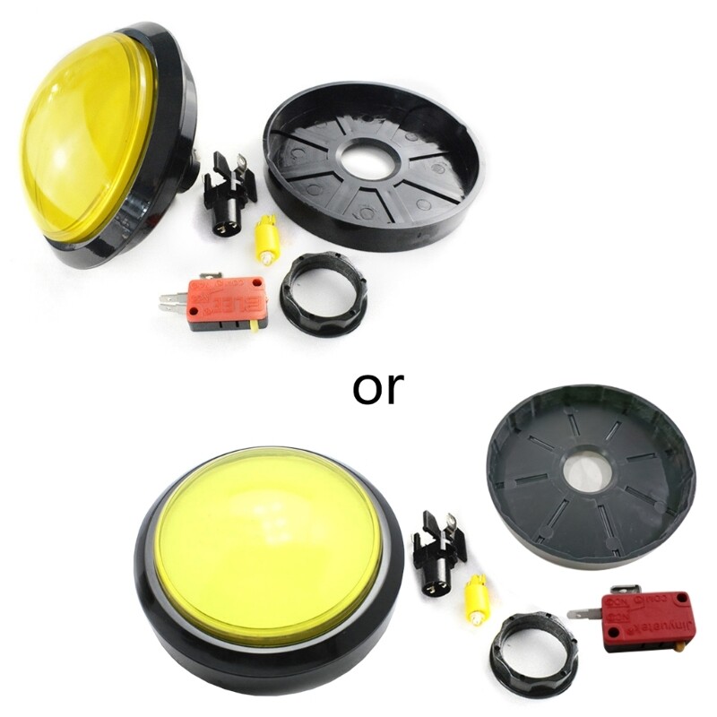 Grade 100mm Big Round Push Button LED with Microswitch for DIY Arcade