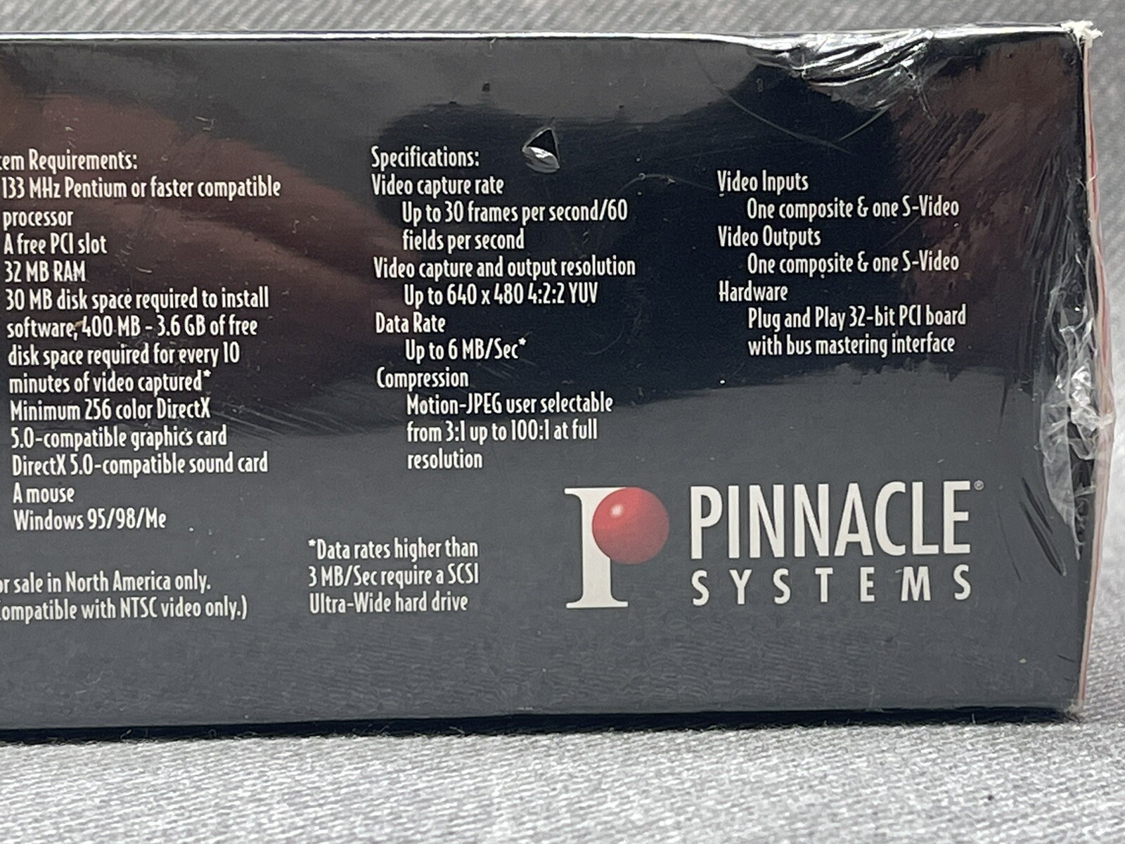 Pinnacle Studio DC10 Plus PC Video Editing Windows 98 Big Box Sealed
