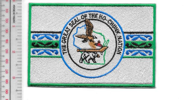American Indian Tribal Flag Wisconsin Ho-Chunk Nation Red Banks Lake NO TARIFF