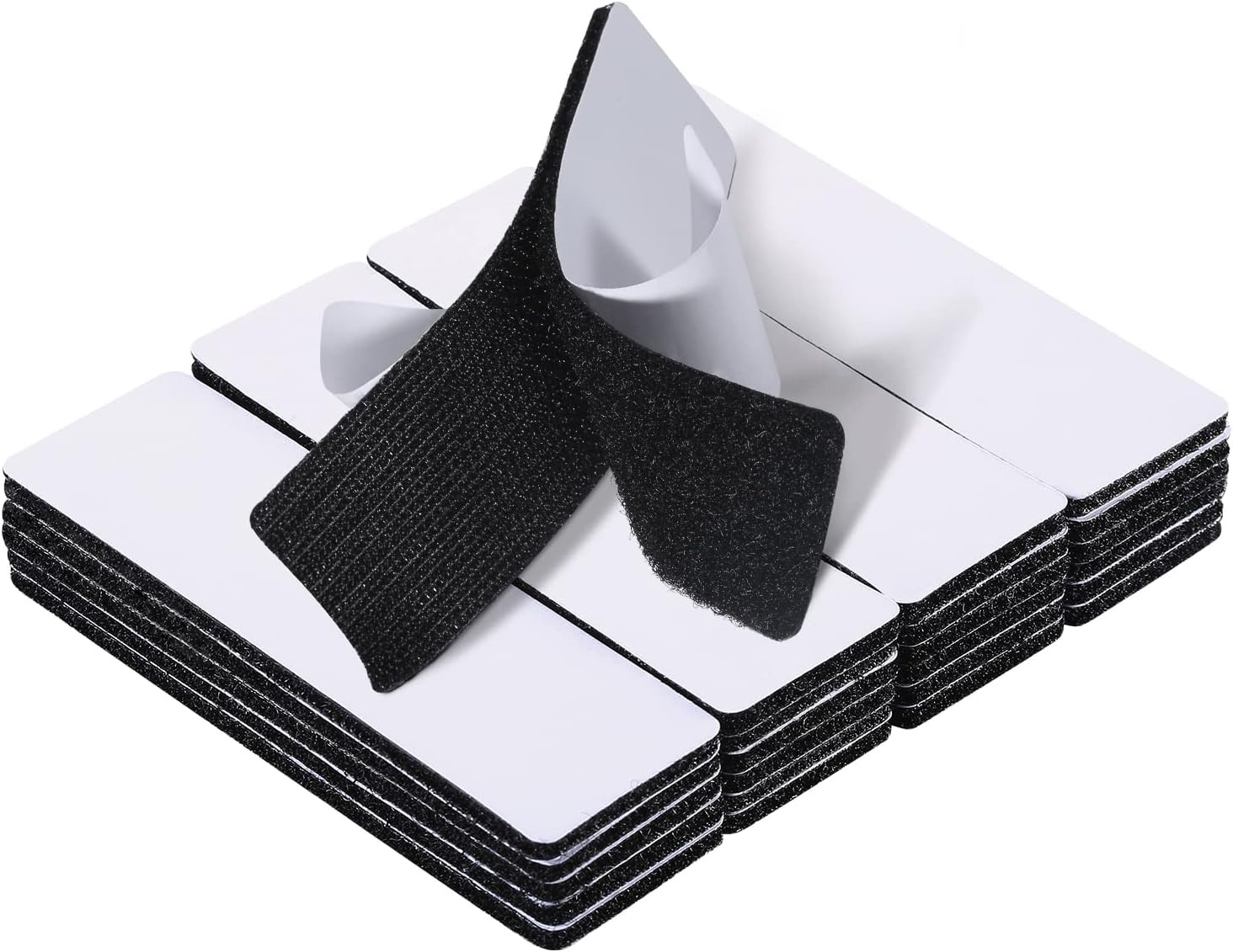 20 Sets 1x4 Inch Hook and Loop Fastener Strips with Adhesive Heavy Duty Double