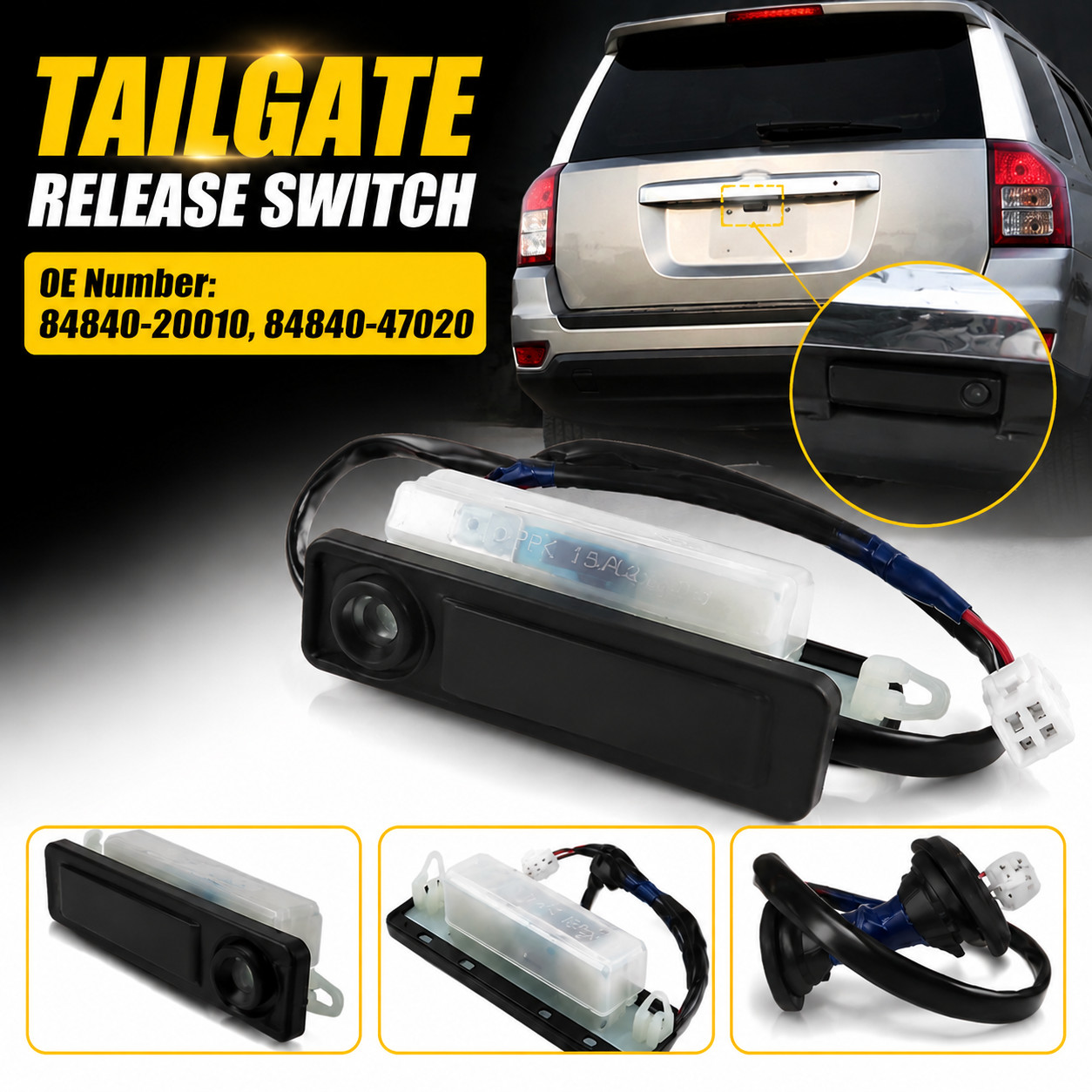 Tailgate Release Handle Rear Door Trunk Switch Lock For 2003-2016 Toyota 4Runner