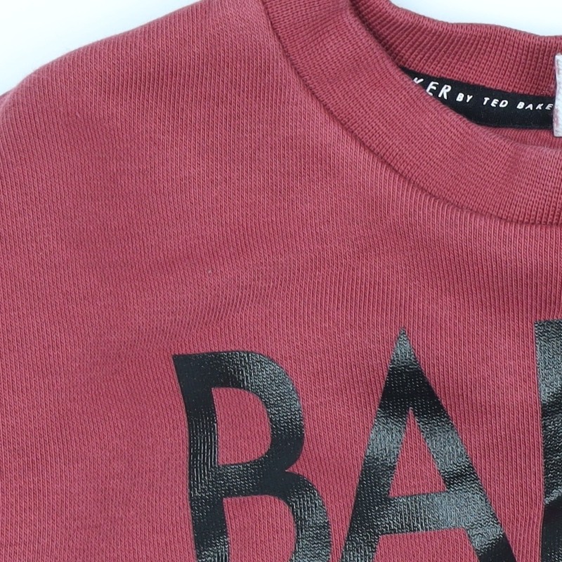 Baker by Ted Baker Unisex Red Pullover Top, 6-9 Months