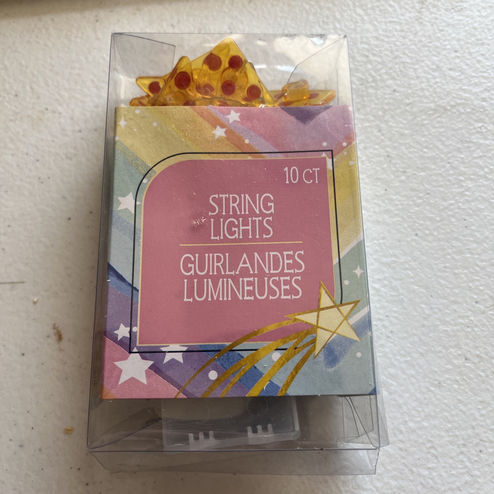 (1) 3 FT BATTERY POWER LIGHT PEPPERONIE PIZZA STYLE Fairy Lights