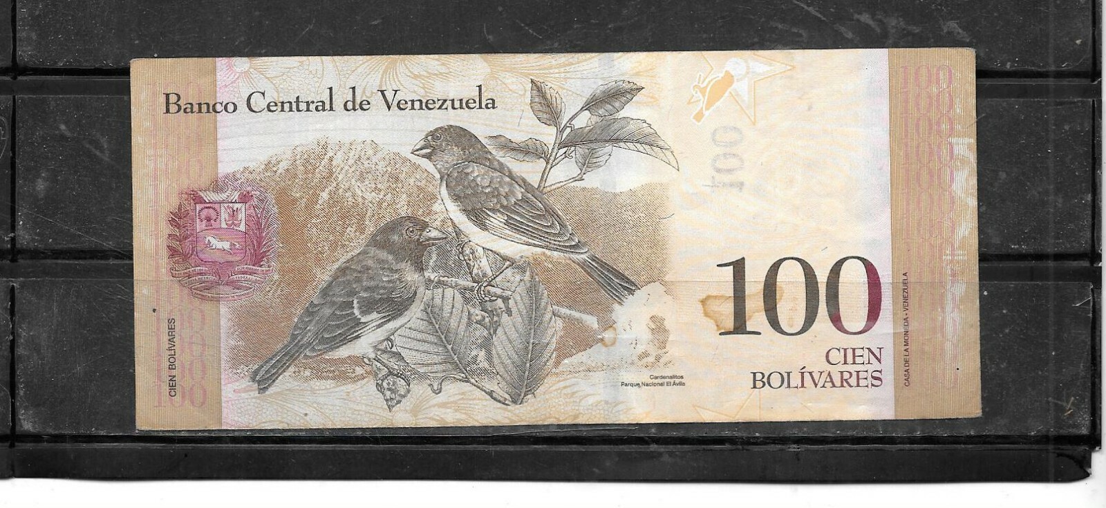VENEZUELA #93g 2013  100 BOLIVARES VF CIRCULATED NEW BANKNOTE PAPER MONEY NOTE