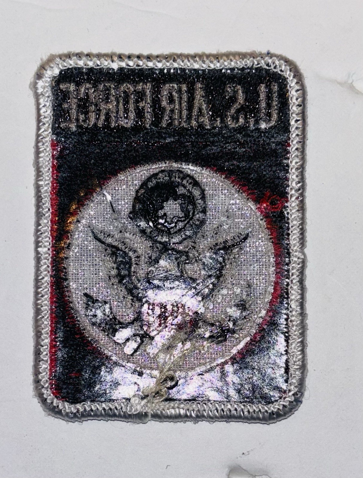 USAF US Air Force Patch Iron On Embroidered Emblem 3” x 2” New