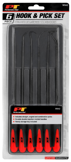 Performance Tool W942 6-Piece Hook and Pick Set (261-0558)