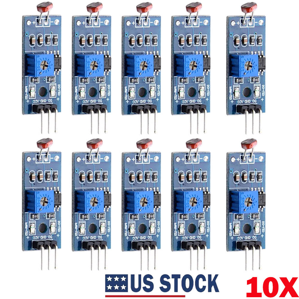 10Pcs New Light Intensity Detection Sensor Photoresistor Module For Arduino UNO