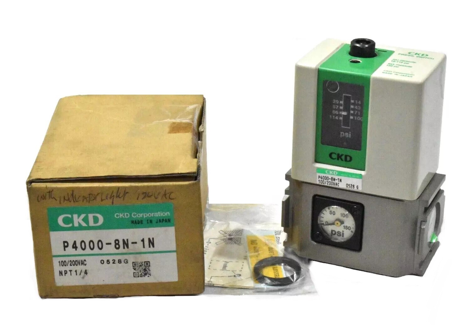 CKD P4000-8N-1N Mechanical Pressure Switch NOS