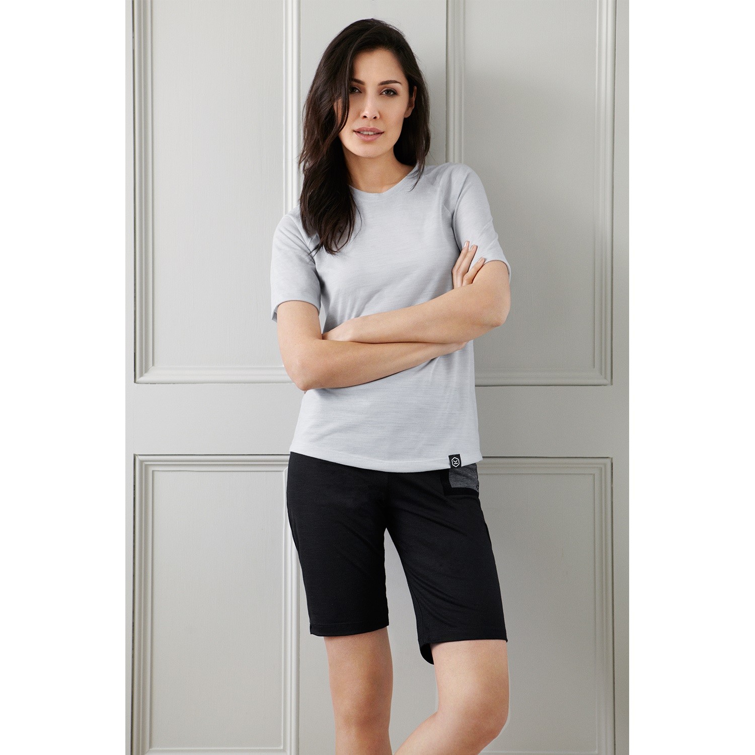 Knox Darcy Ladies Short Sleeve Multi Sport Motorcycle BaseLayer T-Shirt - Grey